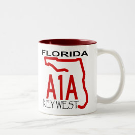 A-1-A Key West ツートーンマグカップ
