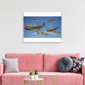 A-36アパッチ爆撃機の飛行 キャンバスプリント (インサイチュ (リビング))