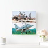 A-4スカイホーク スクエア壁時計 (ホーム)