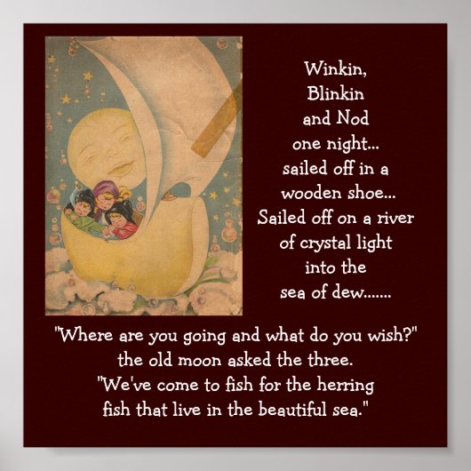 a-6ウィンキン、ブラインド、うなずき ポスター (正面)