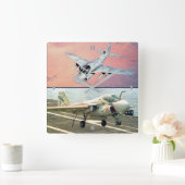 A-6侵入者 スクエア壁時計 (ホーム)