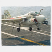 A-6E侵入者 フリースブランケット (正面(横))