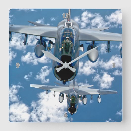 A-7コルセアII スクエア壁時計 (正面)