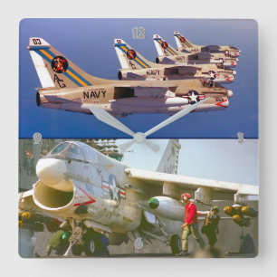 A-7コルセアII スクエア壁時計