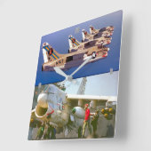 A-7コルセアII スクエア壁時計 (傾斜)