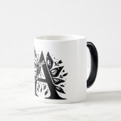 A Alphabet black butterfly モーフィングマグカップ (正面右)