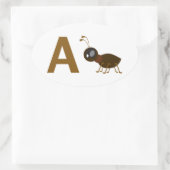 A - Ant 楕円形シール (バッグ)