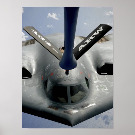 A B-2スピリットの航空機が定位置に着く ポスター (正面)