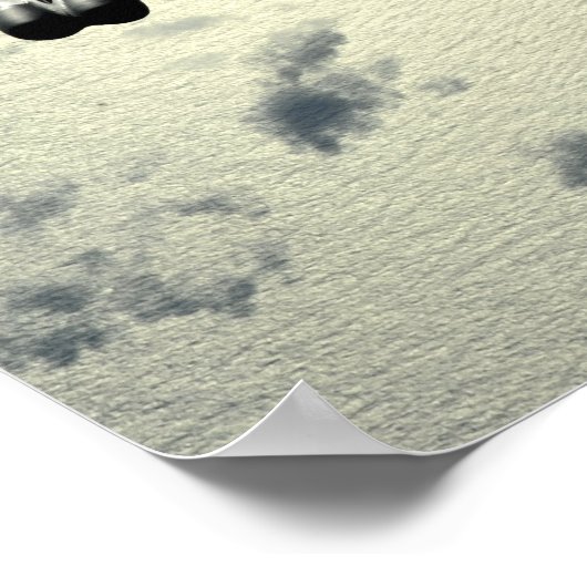 A B-52 Stratofortress in flight ポスター (角)