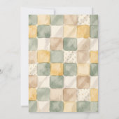 A Baby and Puppy Dog Gender Neutral Baby Shower 招待状 (裏面)