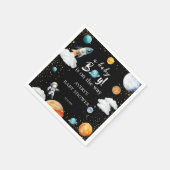 A Baby Boy Is On The Way Space Baby Shower スタンダードカクテルナプキン (角)