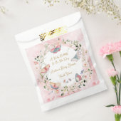 A Baby Butterfly Is On Her Way Baby Shower フェイバーバッグ (封をした状態)