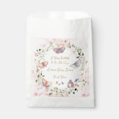 A Baby Butterfly Is On Her Way Baby Shower フェイバーバッグ (正面)