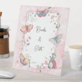 A Baby Butterfly Is On Her Way Baby Shower 台座サイン (インサイチュ)