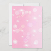 A Baby Girl and her Dog  Baby Shower  招待状 (裏面)