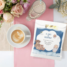 A Baby Is Brewing Coffee Baby Shower フェイバーバッグ