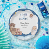 A Baby Is Brewing Coffee Baby Shower  ペーパープレート (パーティー)