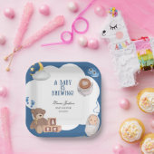 A Baby Is Brewing Coffee Baby Shower  ペーパープレート (パーティー)