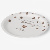 'a Baby is Brewing' Coffee Baby Shower ペーパープレート (アングル)