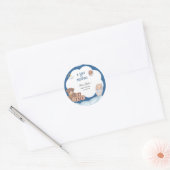 A Baby Is Brewing Coffee Baby Shower ラウンドシール (封筒)