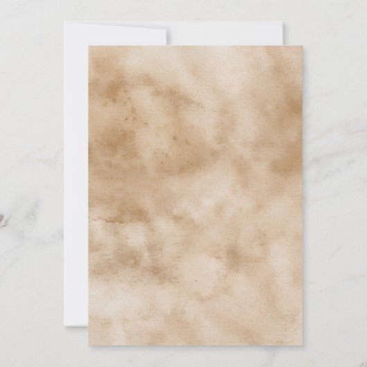 A Baby Is Brewing Coffee Baby Shower 招待状 (裏面)