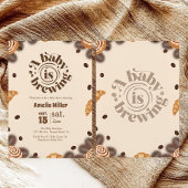 A Baby is Brewing Coffee Baby Shower 招待状