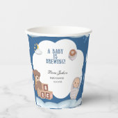 A Baby Is Brewing Coffee Baby Shower  紙コップ (正面)