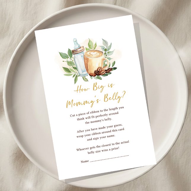 A Baby is Brewing Coffee Baby Shower How BIg Game (クリエイターアップロード済み)