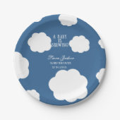 A Baby Is Brewing Coffee Baby Shower Invitation ペーパープレート (正面)