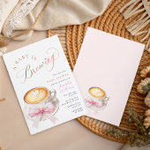 A Baby Is Brewing Coffee Baby Shower Invitation 招待状