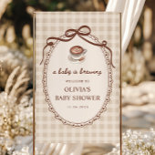 A Baby is Brewing Coffee Baby Shower Welcome  横断幕