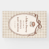 A Baby is Brewing Coffee Baby Shower Welcome  横断幕 (横)