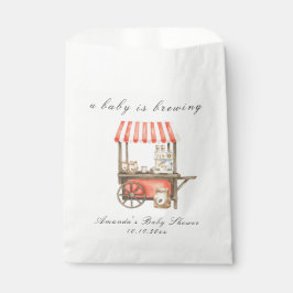 A Baby Is Brewing Coffee Cart Baby Shower フェイバーバッグ