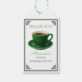 A Baby Is Brewing Coffee Cup Baby Shower ギフトタグ