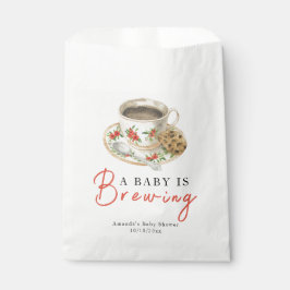A Baby Is Brewing Coffee Cup Baby Shower フェイバーバッグ