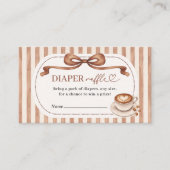 A Baby is Brewing Coffee Diaper Raffle エンクロージャーカード (正面)
