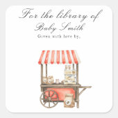 A baby is brewing coffee - for the library of スクエアシール (正面)