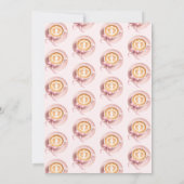 A Baby Is Brewing Coffee Girl Pink Bow Baby Shower 招待状 (裏面)