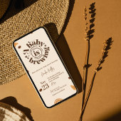 A Baby is Brewing | Coffee & Pastry Baby Shower 招待状