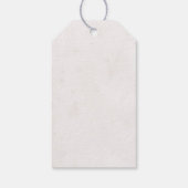 A baby is brewing coffee pink bow baby shower  ギフトタグ (裏面)