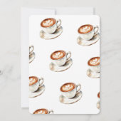 A Baby is Brewing Coffee Theme Baby Shower 招待状 (裏面)