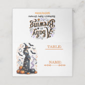 A Baby is Brewing Halloween Baby Shower プレイスカード (外部開封)