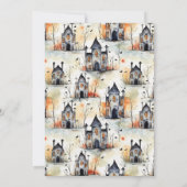 A Baby is Brewing Halloween Cauldron Baby Shower 招待状 (裏面)