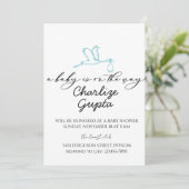 A Baby Is on the Way Baby Shower  招待状 (スタンド正面)