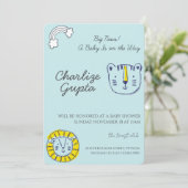 A Baby Is on the Way Baby Shower  招待状 (スタンド正面)