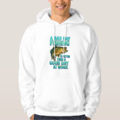 A Bad Day Fishing – Funny Fisherman パーカ (正面)