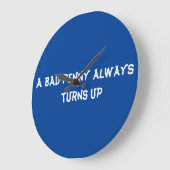 A bad penny always turns up ラージ壁時計 (傾斜)