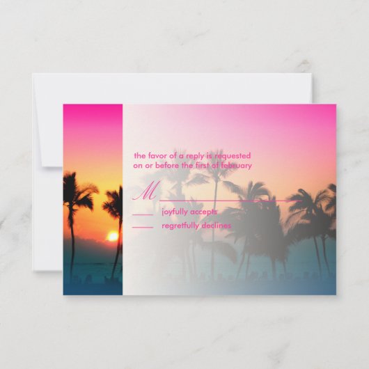 A-BayでのPixDezines rsvp/sunset 出欠カード (裏面)