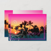 A-BayでのPixDezines rsvp/sunset 出欠カード (正面/裏面)