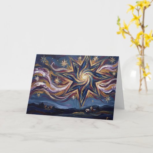 A Beacon of Hope in the Darkness Christmas Card カード (黄色い花)